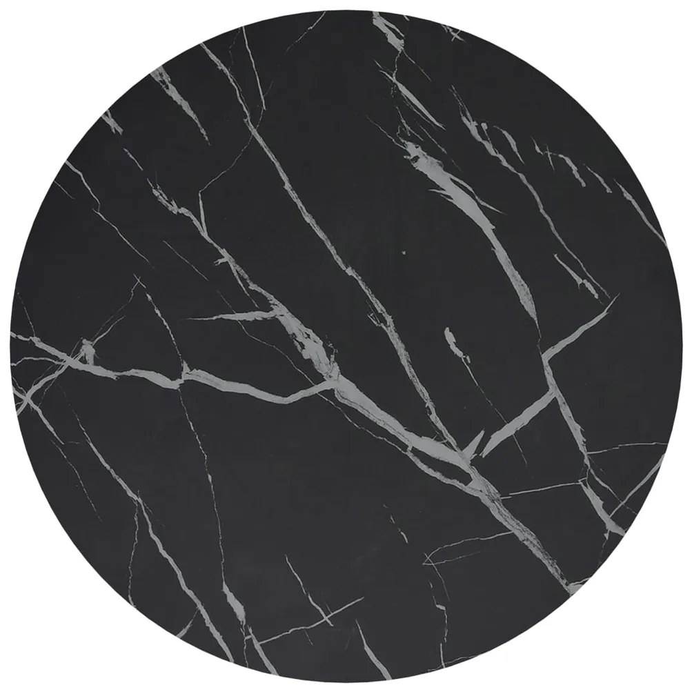 vidaXL Τραπέζι Βοηθητικό Χρυσό / Μαύρο 45 εκ. από Ψημένο Γυαλί