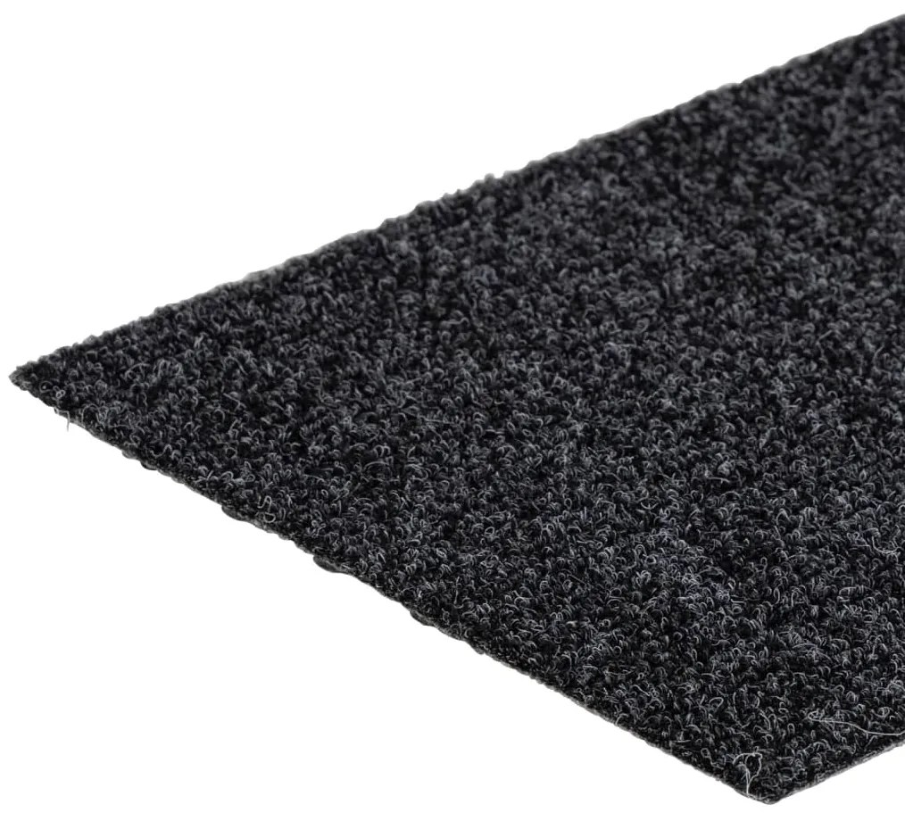 vidaXL Πατάκια Σκαλιών Αυτοκόλλητα 15 τεμ. Γκρι Ορθογώνια 76x20 εκ.