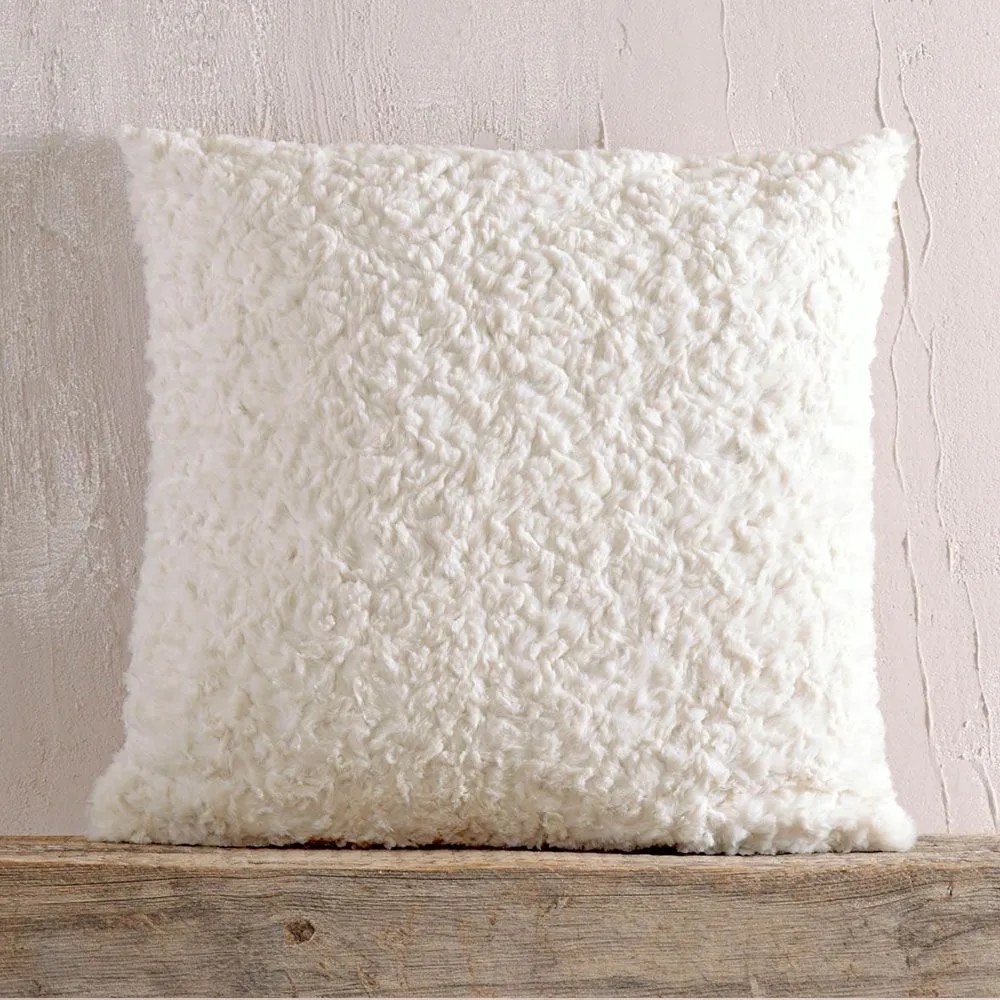 Μαξιλάρι Διακοσμητικό (Με Γέμιση) Snug Beige Ρυθμός 50Χ50 Ecological Fur