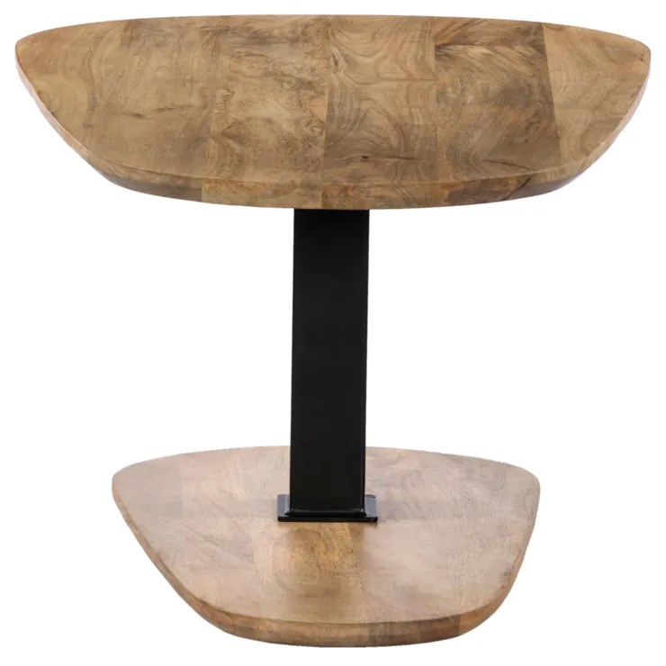 LEVEL COFFEE TABLE ΦΥΣΙΚΟ ΜΑΥΡΟ 95x65xH48cm - 04-1048