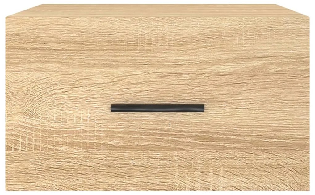 vidaXL Κομοδίνα Επιτοίχια 2 τεμ. Sonoma Δρυς 35 x 35 x 20 εκ.