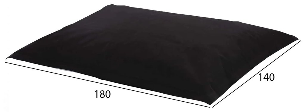 ΠΟΥΦ ANSHU HM5808.04 ΜΑΥΡΟ ΜΕ UV PROTECTION 140x180 εκ.