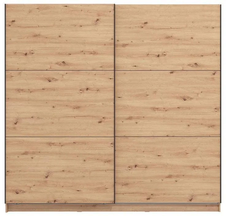 Ντουλάπα Sierra 220 Artisan Oak 217x62.5x210 εκ. 217x62.5x210 εκ.