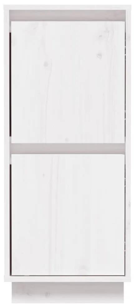 vidaXL Ντουλάπια 2 τεμ. Λευκά 31,5 x 34 x 75 εκ. από Μασίφ Ξύλο Πεύκου