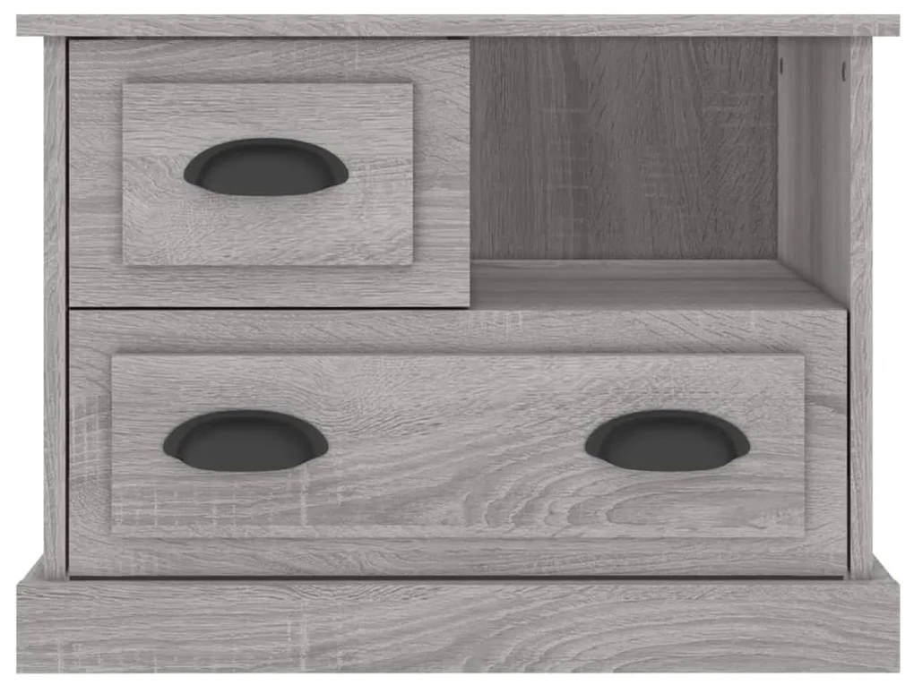 vidaXL Κομοδίνο Γκρι Sonoma 60x39x45 εκ.