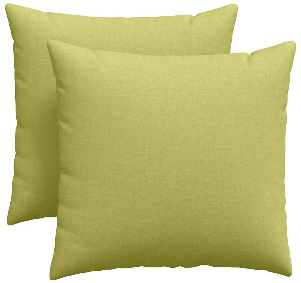 vidaXL Μαξιλάρι Καναπέ 2 pcs Ανοιχτό Πράσινο 45 x 45 cm ύφασμα