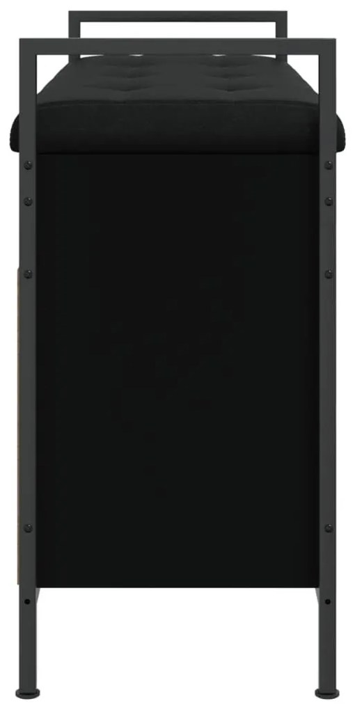 Παπουτσοθήκη Μαύρη 85,5x32x57,5 εκ. από Επεξεργασμένο Ξύλο - Μαύρο
