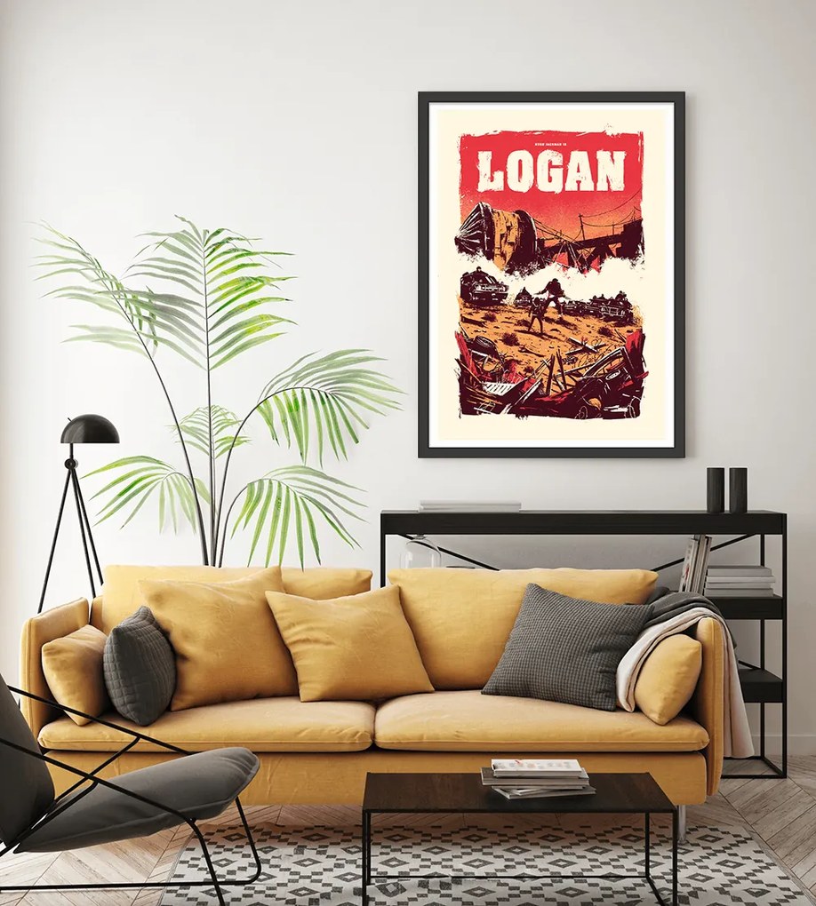 Πόστερ &amp;  Κάδρο Logan &amp; Laura MV018 30x40cm Μαύρο Ξύλινο Κάδρο (με πόστερ)