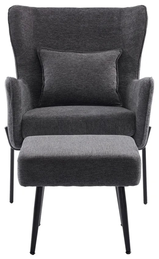 CHILLOUT ΠΟΛΥΘΡΟΝΑ ΓΚΡΙ ΣΚΟΥΡΟ 84x74x97.5 - 01-3540