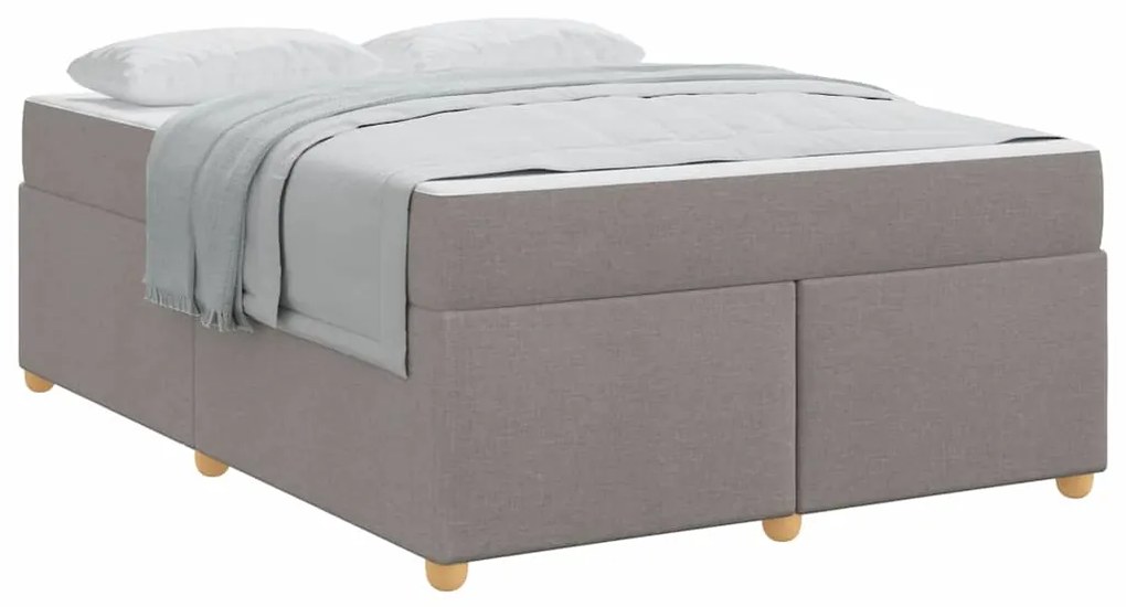 vidaXL Σκελετός Κρεβατιού Άλλο Taupe 160 x 200 cm ύφασμα
