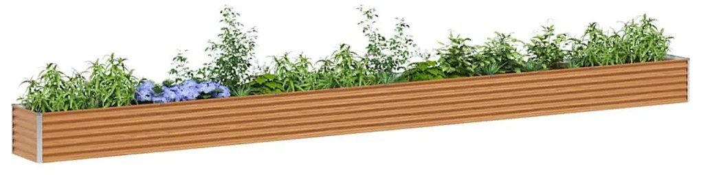 vidaXL Υπερυψωμένη Ζαρντινιέρα 582 x 50 x 36 εκ. Επικαλυμμένος Χάλυβας