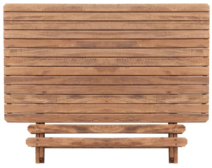 Τραπέζι πτυσσόμενο Queen Megapap από ξύλο οξιάς σε χρώμα καρυδί εμποτισμού 120x80x75εκ.