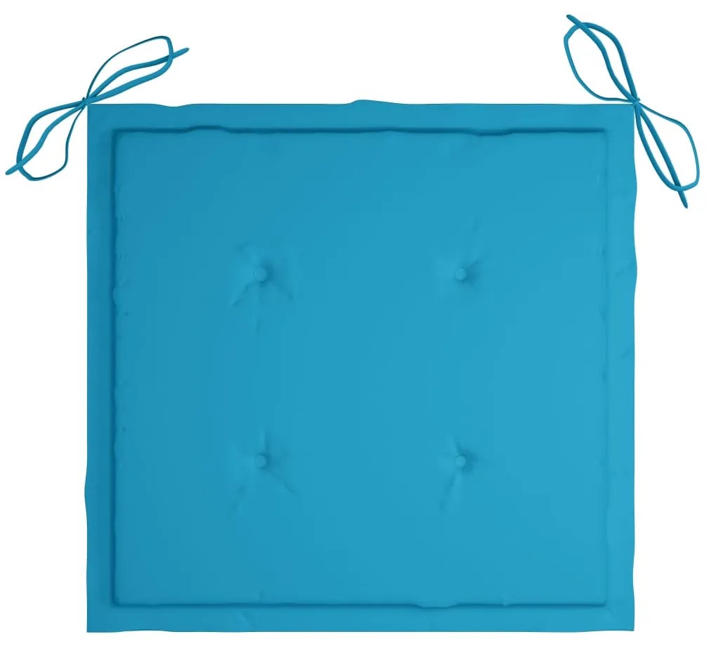 vidaXL Καρέκλες Εξωτ. Χώρου Πτυσ. 4 τεμ Μασίφ Ξύλο Ακακίας &amp; Μαξιλάρια