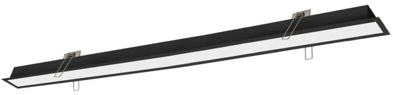 Γραμμικό Φωτιστικό Χωνευτό Viokef Sasa 3917-03198-3-B-P-N L1980 3000K Μαύρο Ματ