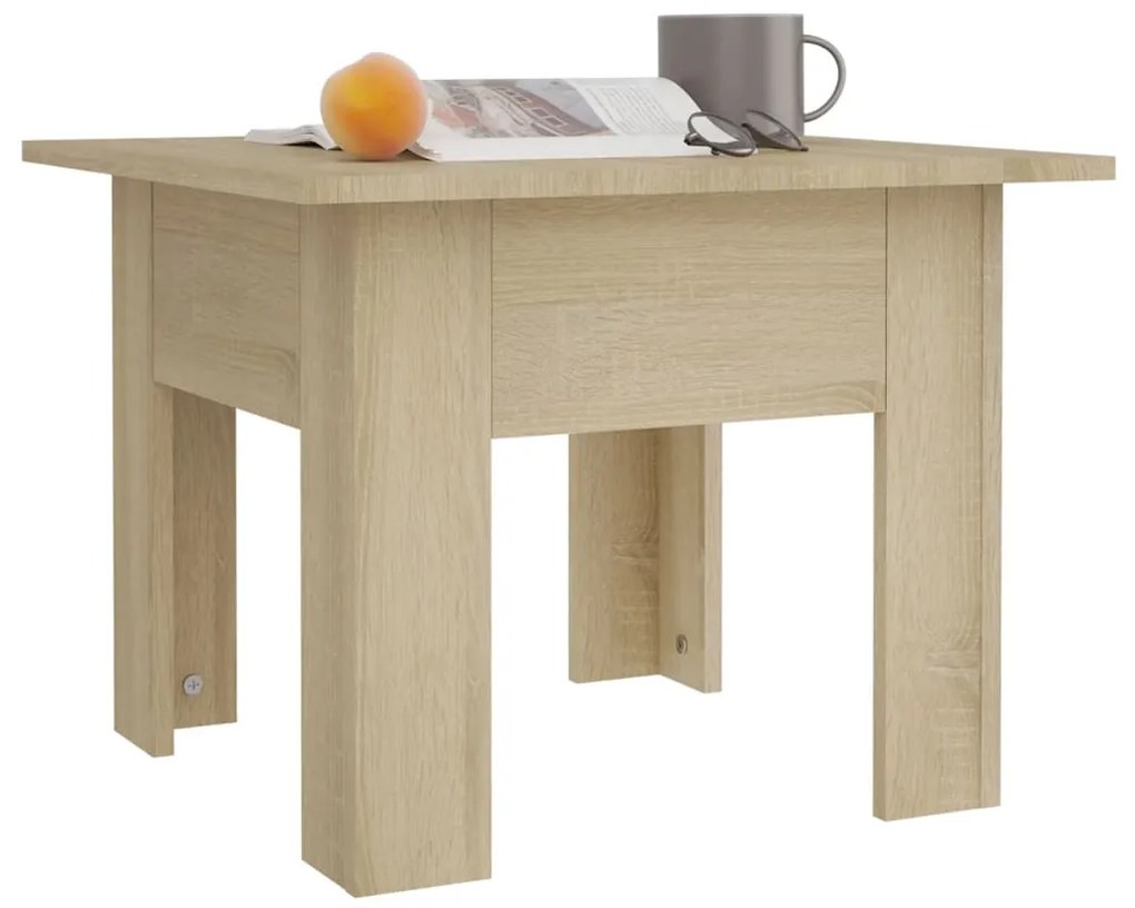vidaXL Τραπεζάκι Σαλονιού Sonoma Δρυς 55 x 55 x 42 εκ. Μοριοσανίδα