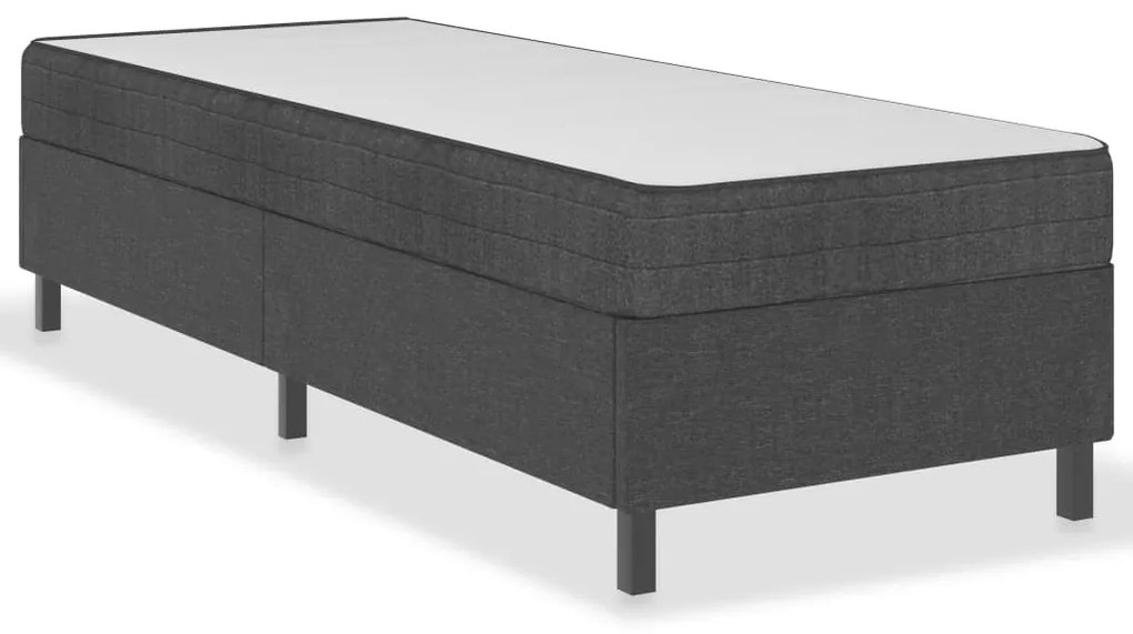 vidaXL Πλαίσιο Κρεβατιού Boxspring Γκρι 80 x 200 εκ. Υφασμάτινο