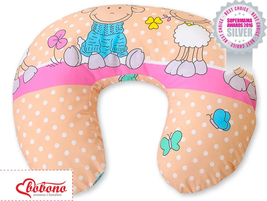 Feeding pillow - Basic Sheeps rosa-beige