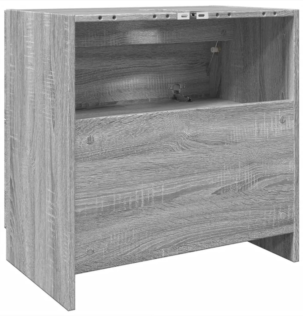 vidaXL Ντουλάπι Νιπτήρα Grey Sonoma 59x37x59 εκ. Επεξεργασμένο Ξύλο