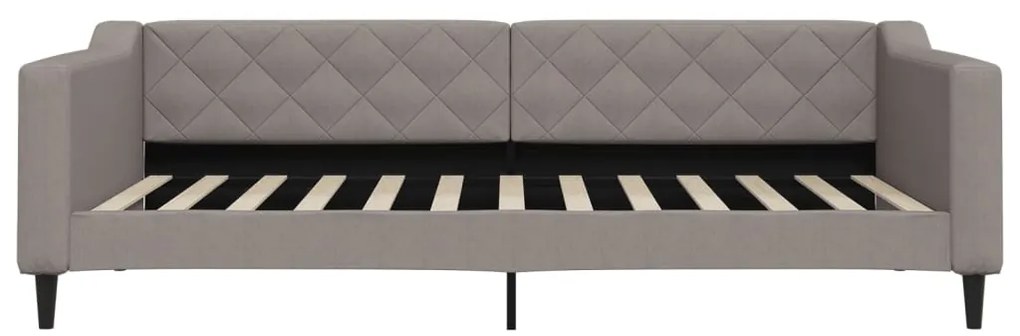 vidaXL Καναπές Κρεβάτι Taupe 100 x 200 εκ. Υφασμάτινος