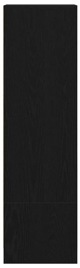 vidaXL Ντουλάπι Μαύρη δρυς 29,5x34x119,5 εκ. από Επεξεργασμένο Ξύλο