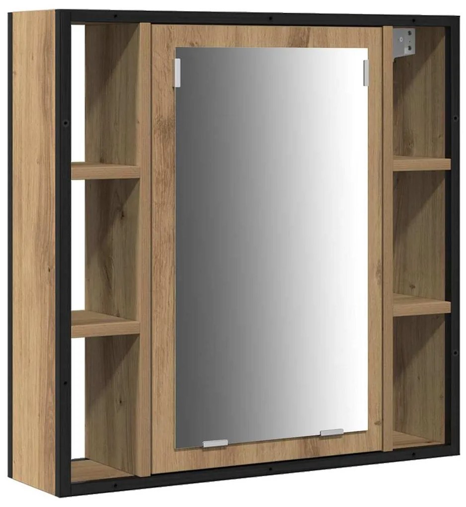 vidaXL Μονάδες Νιπτήρα Μπάνιου με ράφι 3 pcs Καφέ 80 x 30 x 60 cm