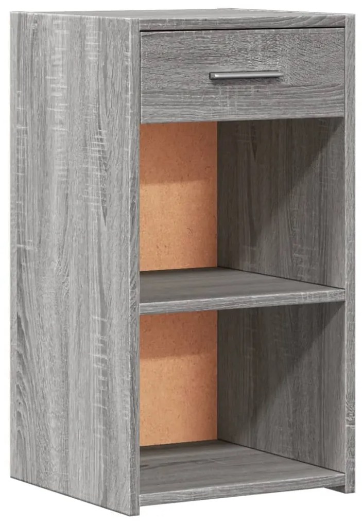 vidaXL Κομοδίνο Γκρι Sonoma 35x34x65 εκ. από Επεξεργασμένο Ξύλο