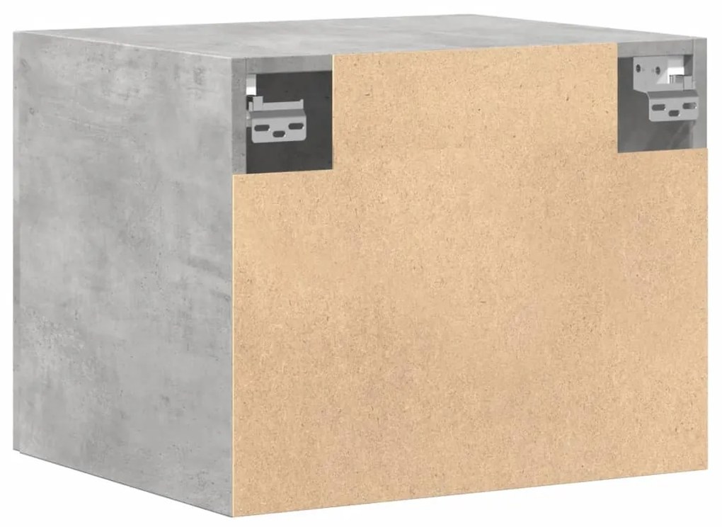 vidaXL Ντουλάπι Τοίχου Γκρι Σκυρ. 50x42,5x40 εκ. Επεξεργασμένο Ξύλο