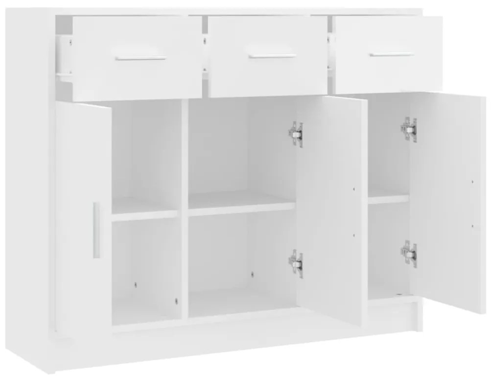 vidaXL Μπουφές Λευκός 91 x 28 x 75 εκ. από Επεξεργασμένο Ξύλο