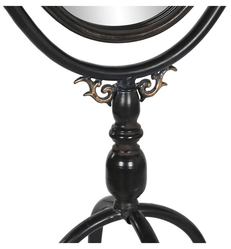 Μόνιμος καθρέφτης DKD Home Decor Μαύρο Μέταλλο Κρυστάλλινο 61 x 62 x 174 cm
