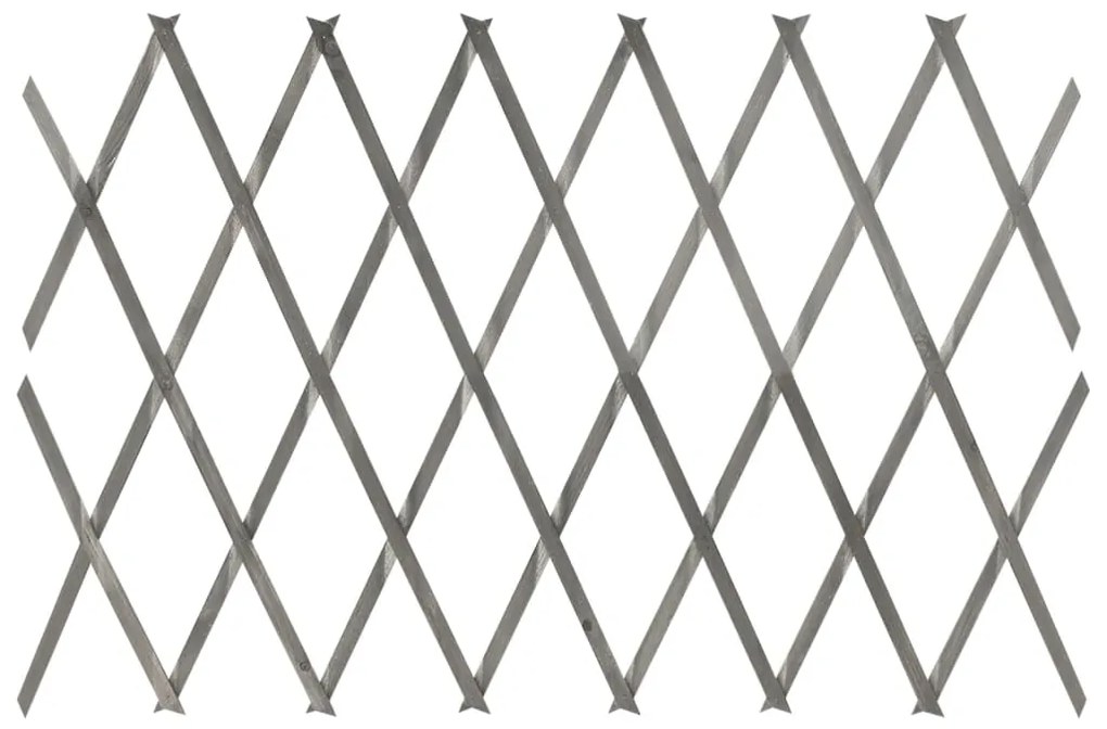 vidaXL Καφασωτό Φράχτης 5 τεμ. Γκρι 180 x 60 εκ. από Μασίφ Ξύλο Ελάτης