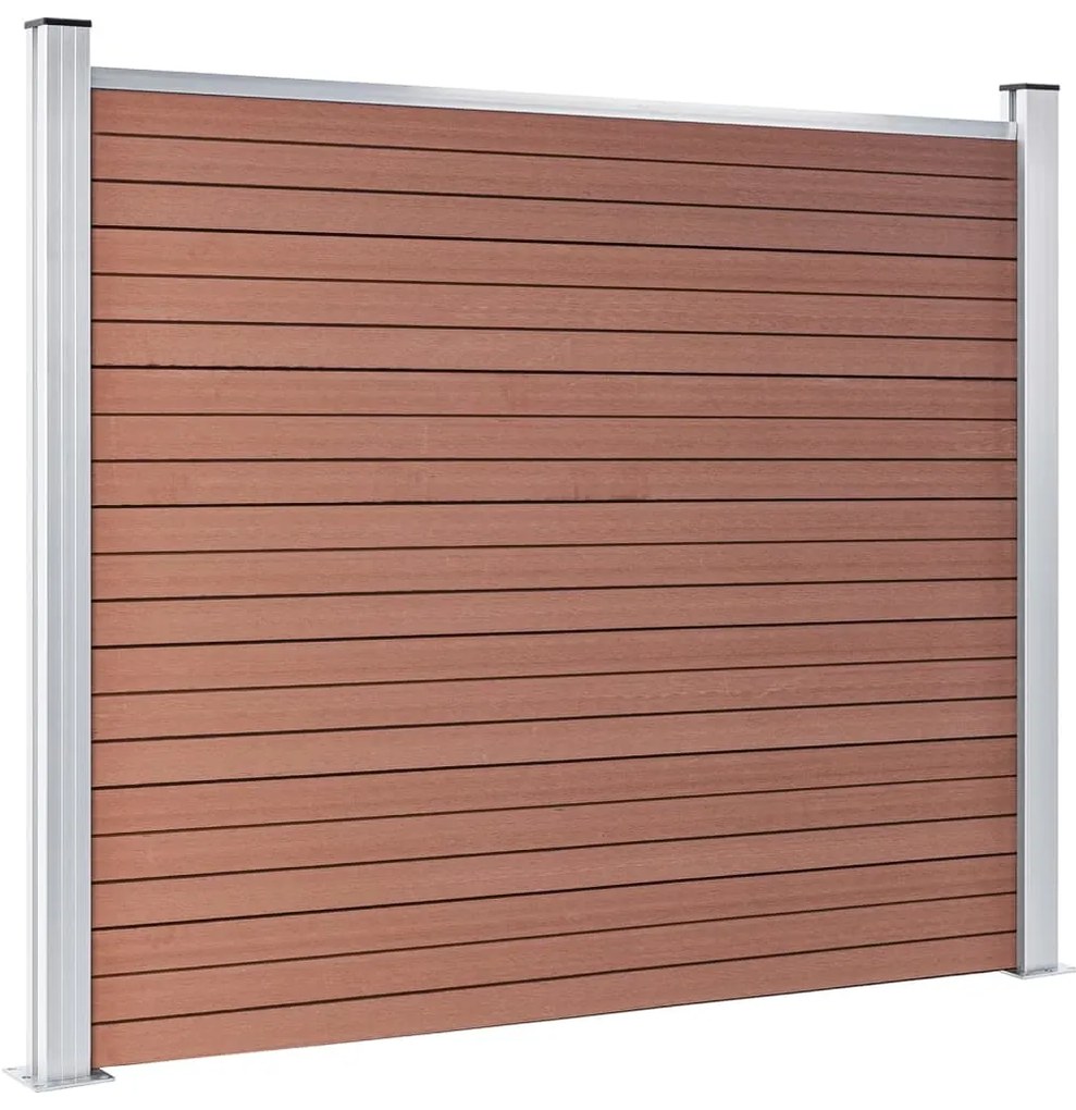 vidaXL Πάνελ Περίφραξης Καφέ 180 x 146 εκ. από WPC