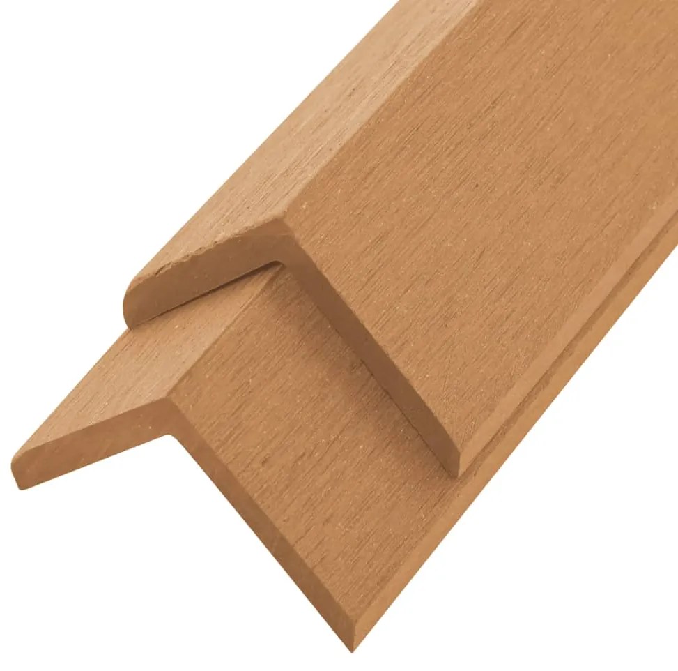 vidaXL Γωνίες Deck 5 τεμ Χρώμα Teak 170 εκ. από WPC