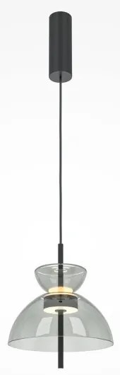 Κρεμαστό Φωτιστικό Οροφής LED 12W Γυαλί 30,3cm Bangkok Maytoni-MOD185PL-L11B3K2-Γκρι MOD185PL-L11B3K2