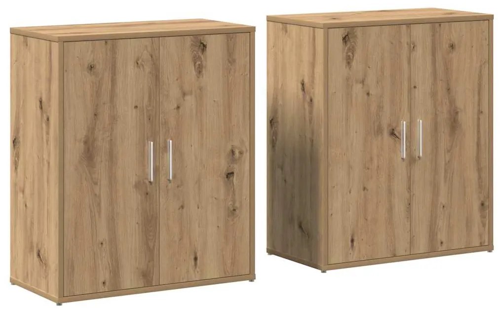 vidaXL Πλαϊνό γραφείο 2 pcs Artisan Oak 60 x 31 x 70 εκ