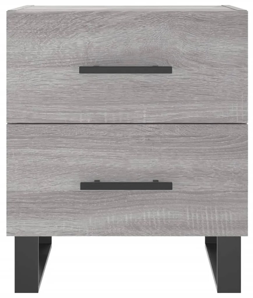vidaXL Κομοδίνο Γκρι Sonoma 40 x 35 x 47,5 εκ. από Επεξεργασμένο Ξύλο
