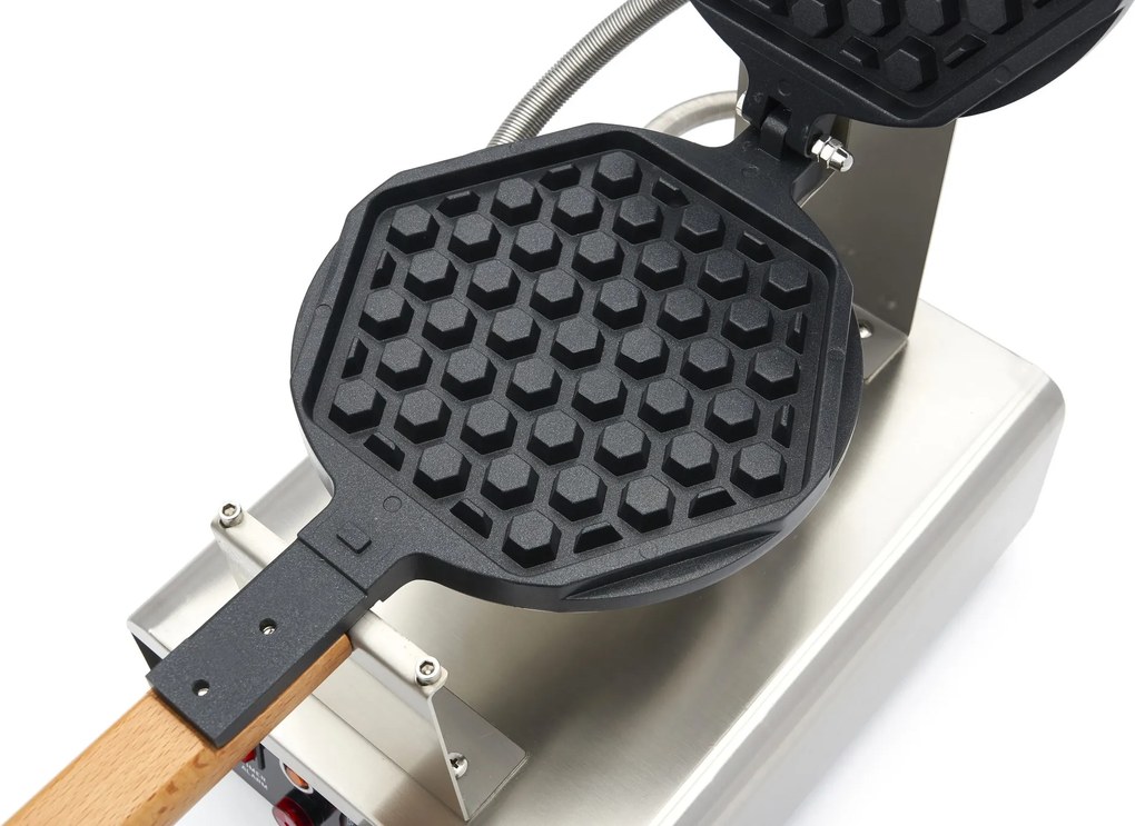 Waffle Maker - 1 Waffle - Round Honeycomb Pattern