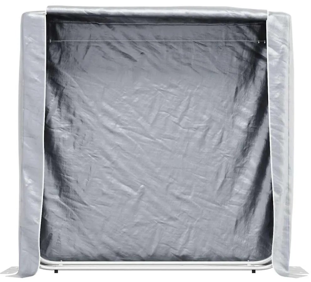 vidaXL Ράφι για καυσόξυλα με κάλυμμα βροχής 150x25x150 cm