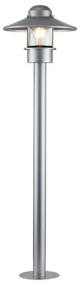 Επιδαπέδιο Φωτιστικό E27 Κολώνα 60W IP44 Klampenborg Elstead Lighting KLAMPENBORG-BOL-SIL Ασημί