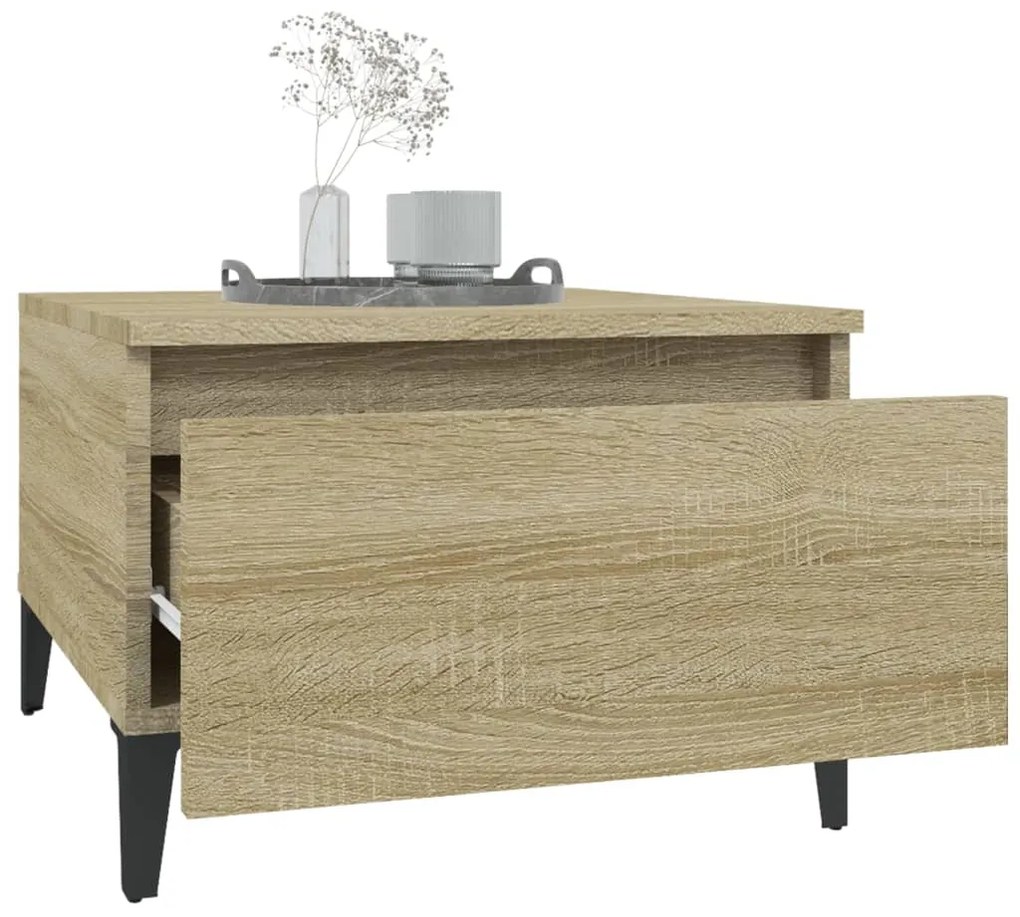 vidaXL Τραπεζάκια Σαλονιού 2 τεμ. Sonoma Δρυς 50x46x35 εκ. Επεξ. Ξύλο