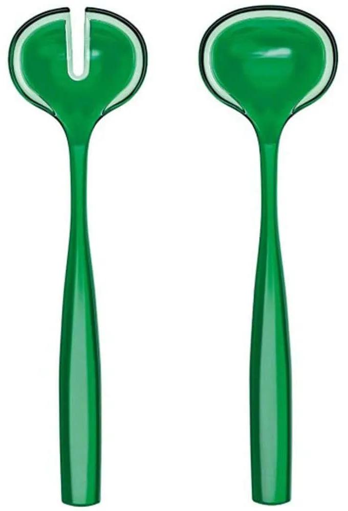 Κουτάλες Σερβιρίσματος Σαλάτας Dolce Vita (Σετ 2Τμχ) 29730169 28cm Green Guzzini Πλαστικό