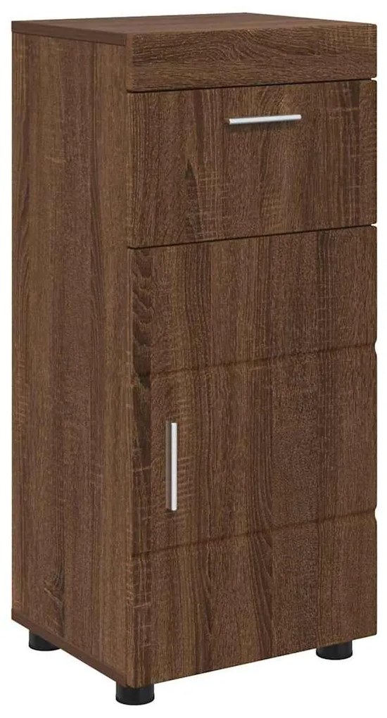 vidaXL Ντουλάπι Μπάνιου με πόρτα TULUM Καφέ δρυς 37 x 31.5 x 82 εκ