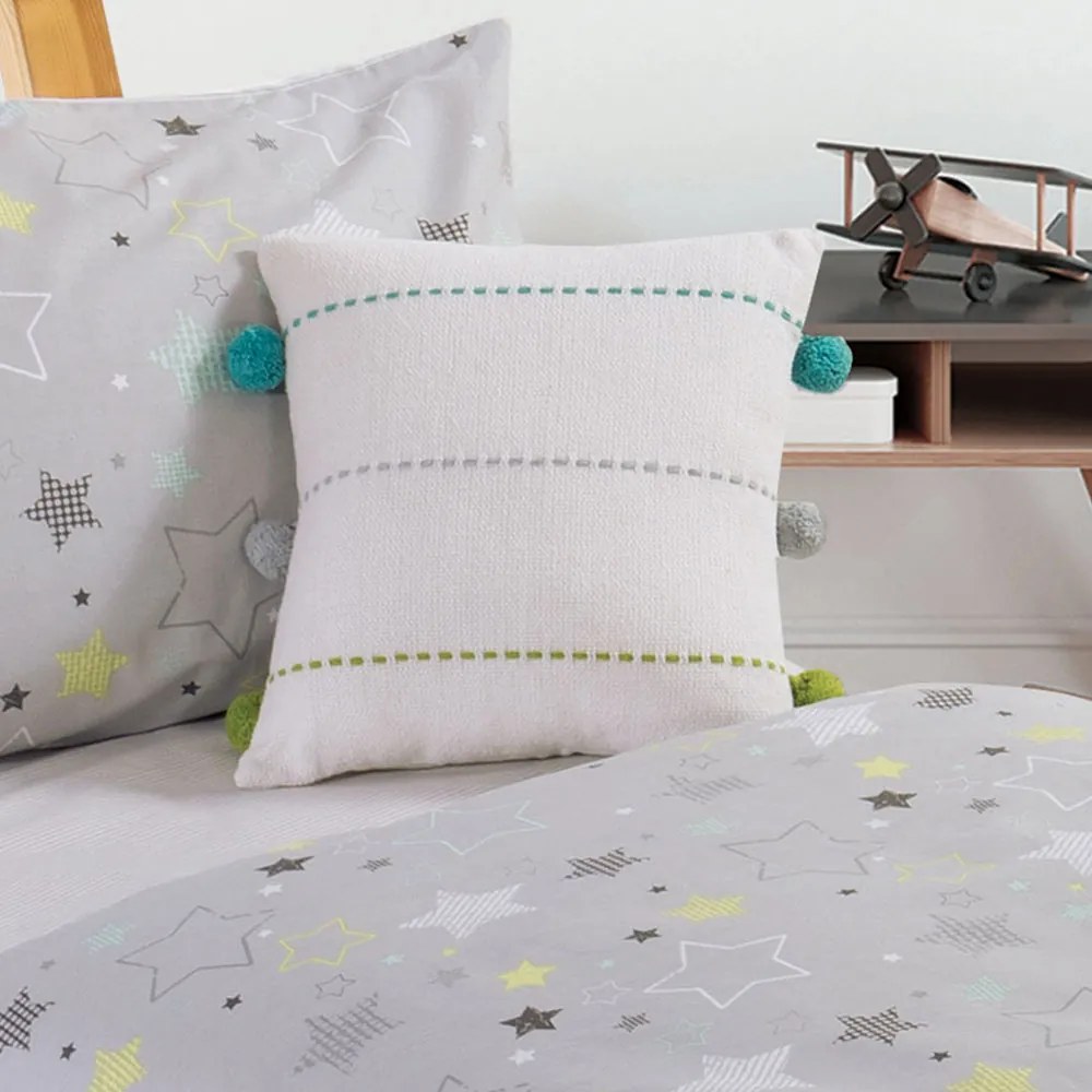 Διακοσμητικό Μαξιλάρι (35x35) Nef-Nef Homeware Line Aqua/Lime