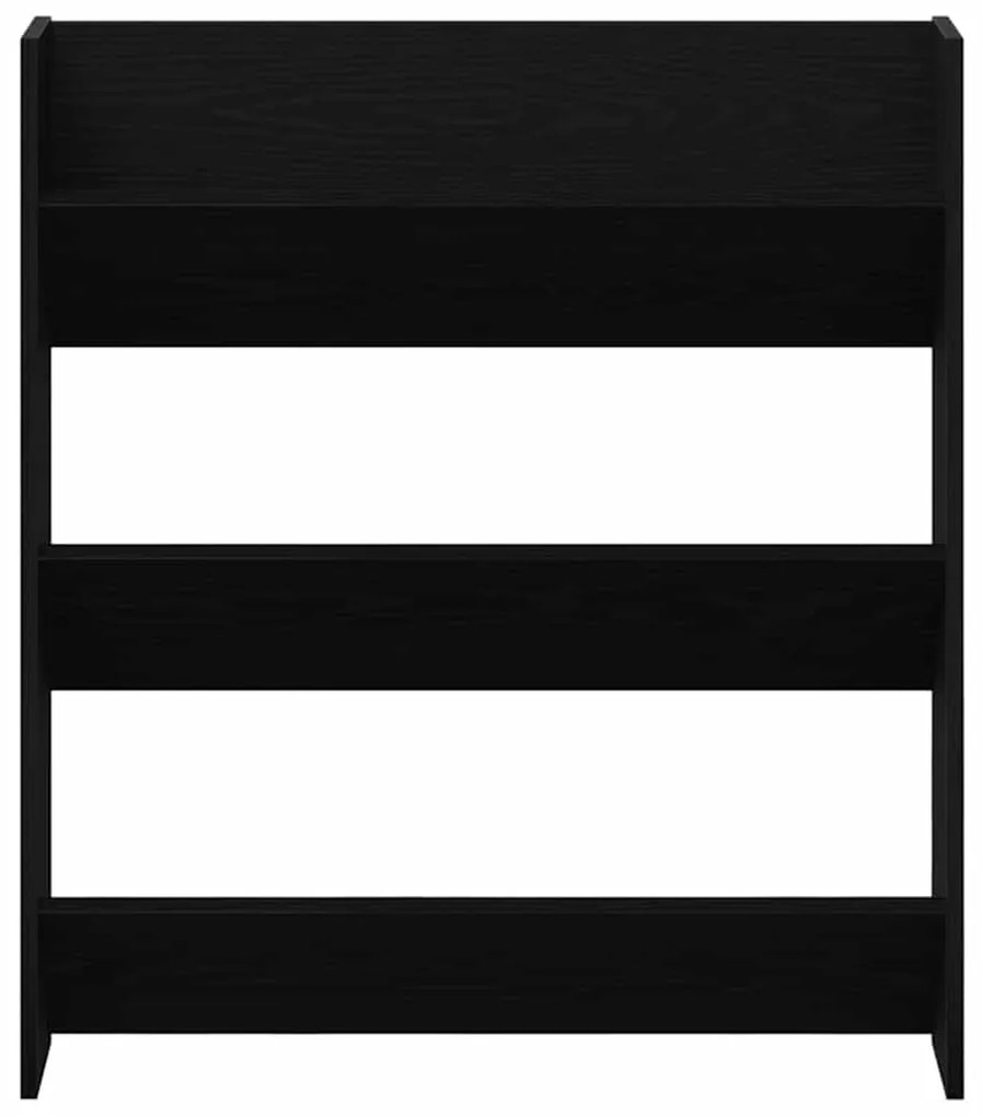 vidaXL Ντουλάπα Παπουτσιών με ράφι 2 pcs Μαύρη Οξυά 85 x 18 x 90 εκ.