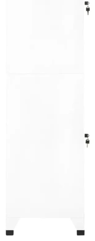 vidaXL Φοριαμός Λευκός 38 x 45 x 180 εκ. Ατσάλινος