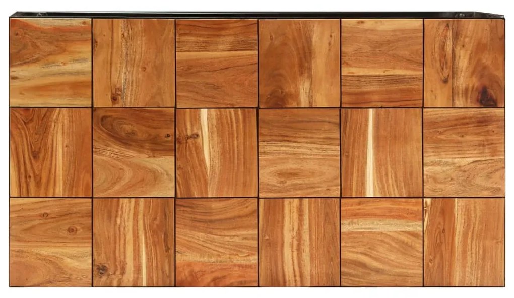 vidaXL Τραπεζάκι Σαλονιού 110x60x40 εκ. Μασίφ Ξύλο Ακακίας & Ατσάλι