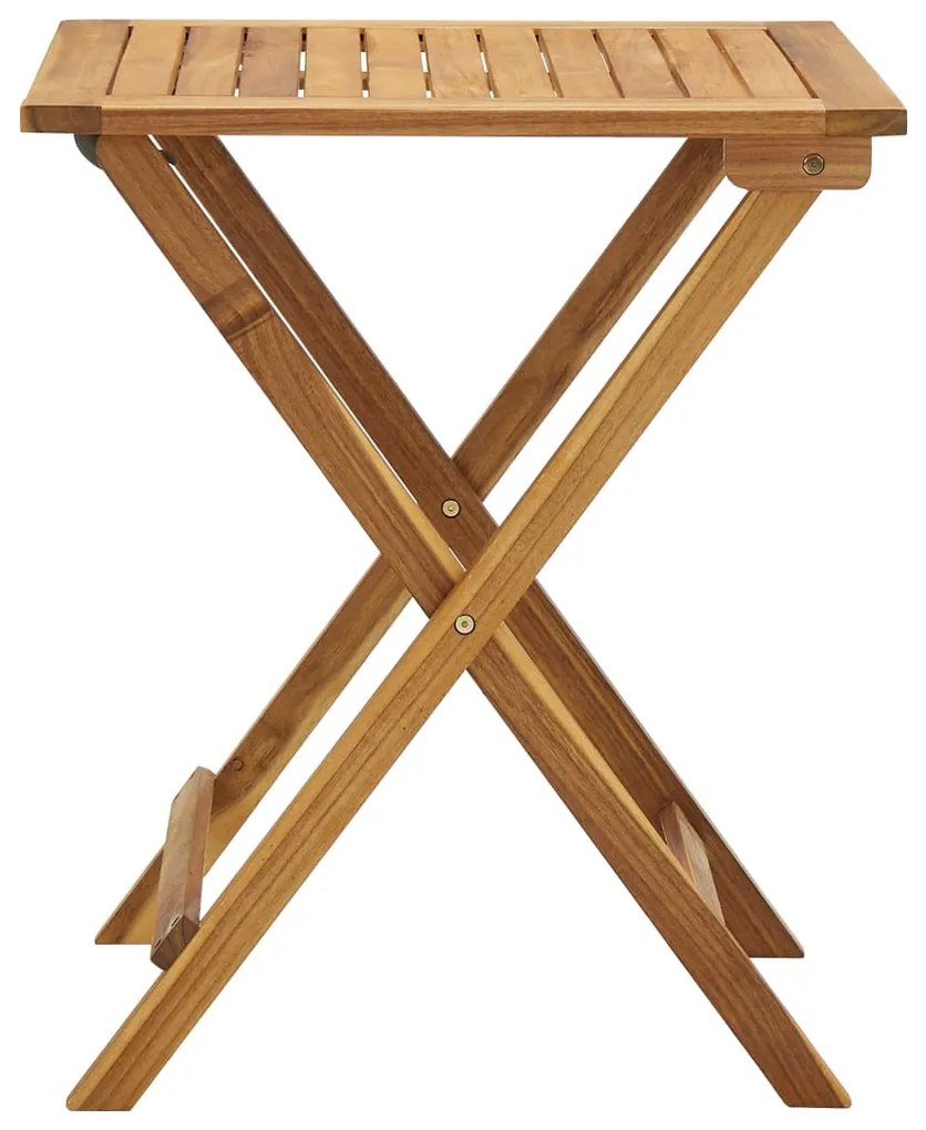 vidaXL Σετ Επίπλων Bistro Πτυσσόμενο 3 τεμ. Ξύλο Ακακίας με Μαξιλάρια