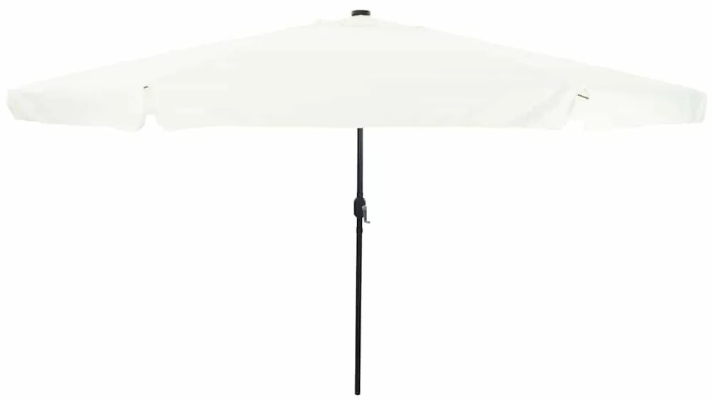 Ομπρέλα Κήπου Άμμος και Ανθρακί 395 x 395 x 245 εκ. Πολυεστέρας