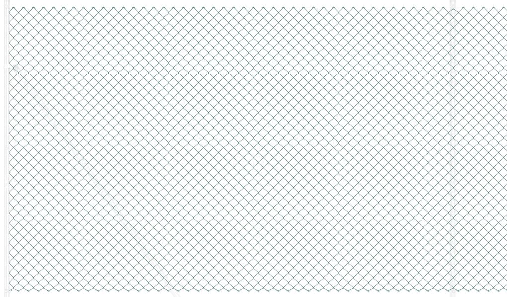 vidaXL Φράχτης από Αλυσίδα Πράσινος 1.6x10 μ Ατσάλι