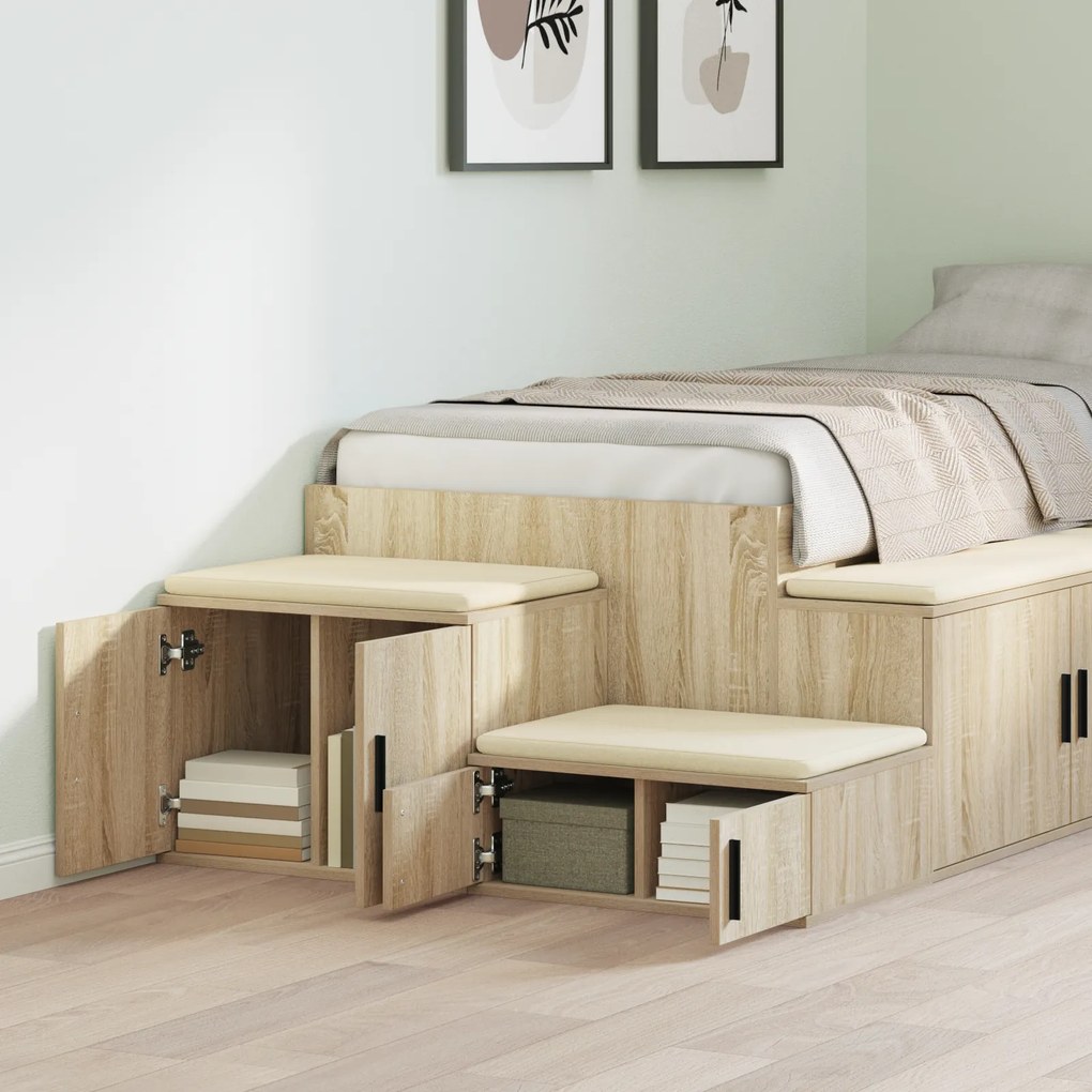 vidaXL Ντουλάπι Αποθήκευσης Σονομά Ελάτης 127x41x40 εκ. Επεξεργασμένο Ξύλο