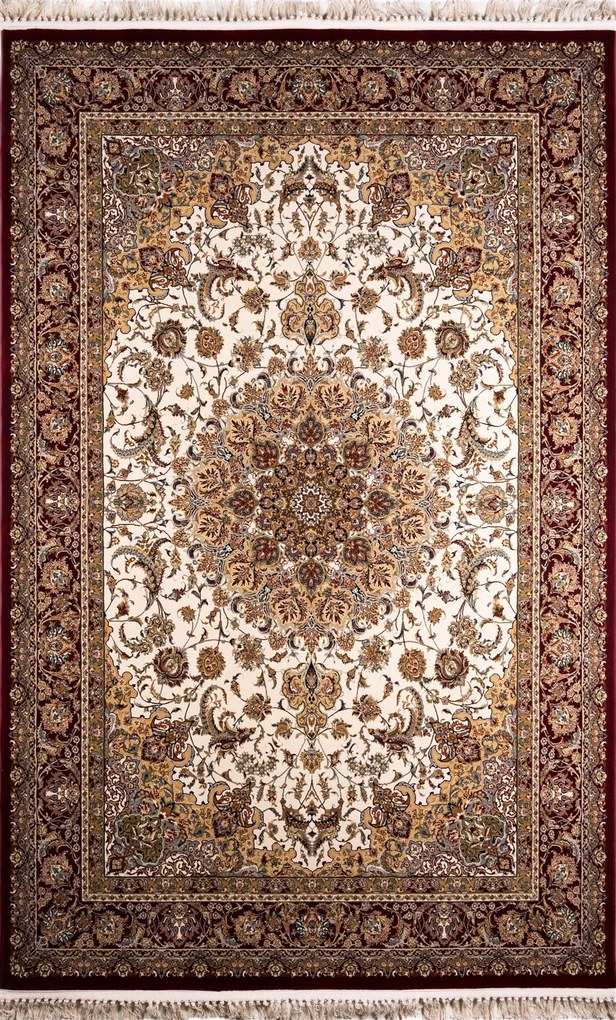 ΧΑΛΙ ROYAL SILK 5503/M CREAM-RED - 200cm x 285cm - 2004006